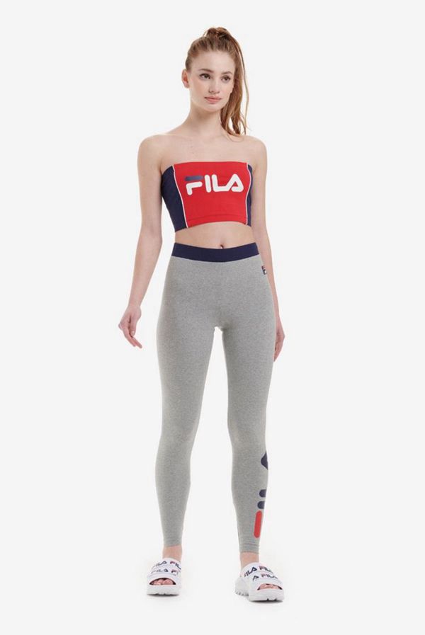 Fila Jorja Bandeau Women's Tops - Red/Navy/White,NZ 284-71460